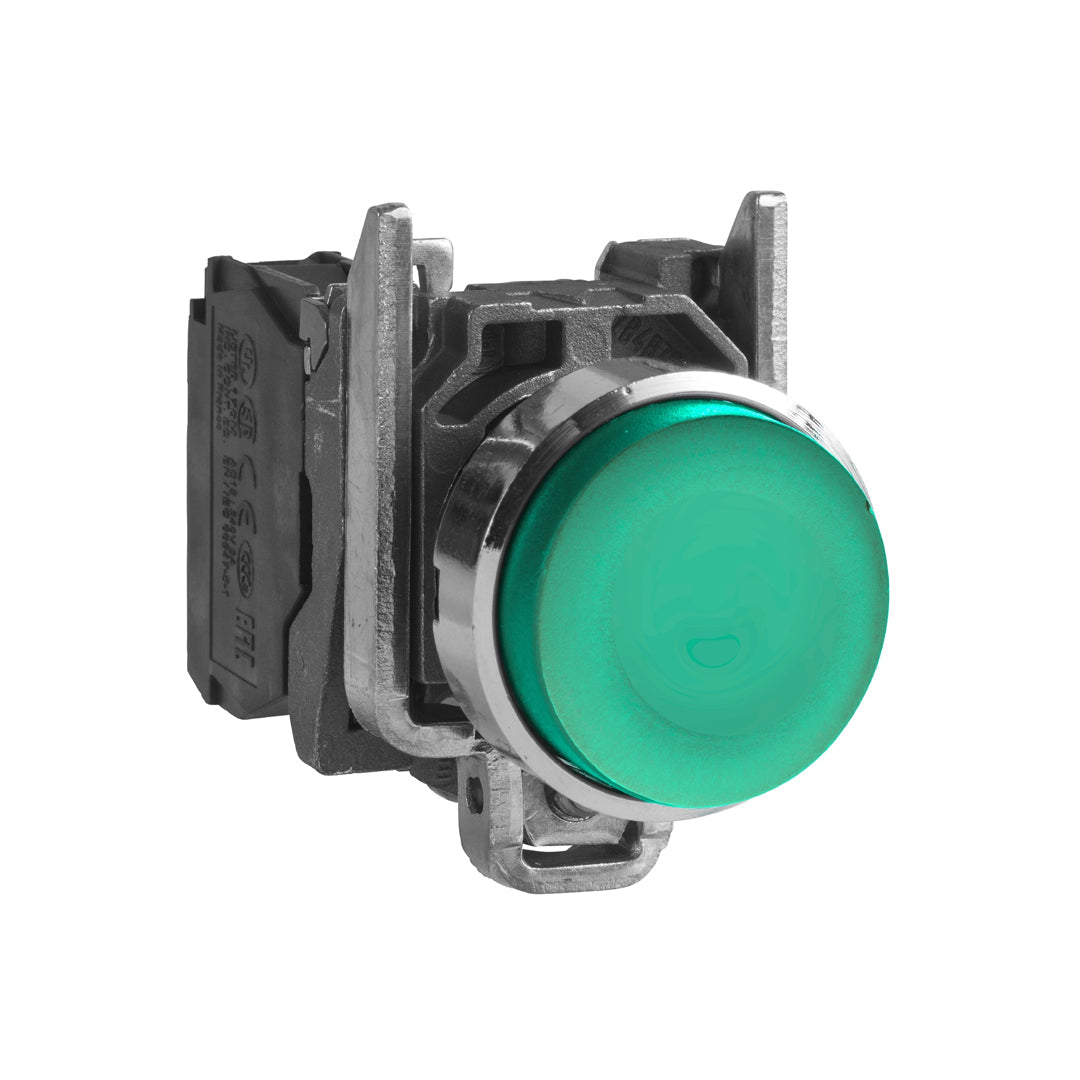 Push button switch Schneider XB4 - สวิทช์ปุ่มกด (หัวนูน-กดเด้งกลับ)