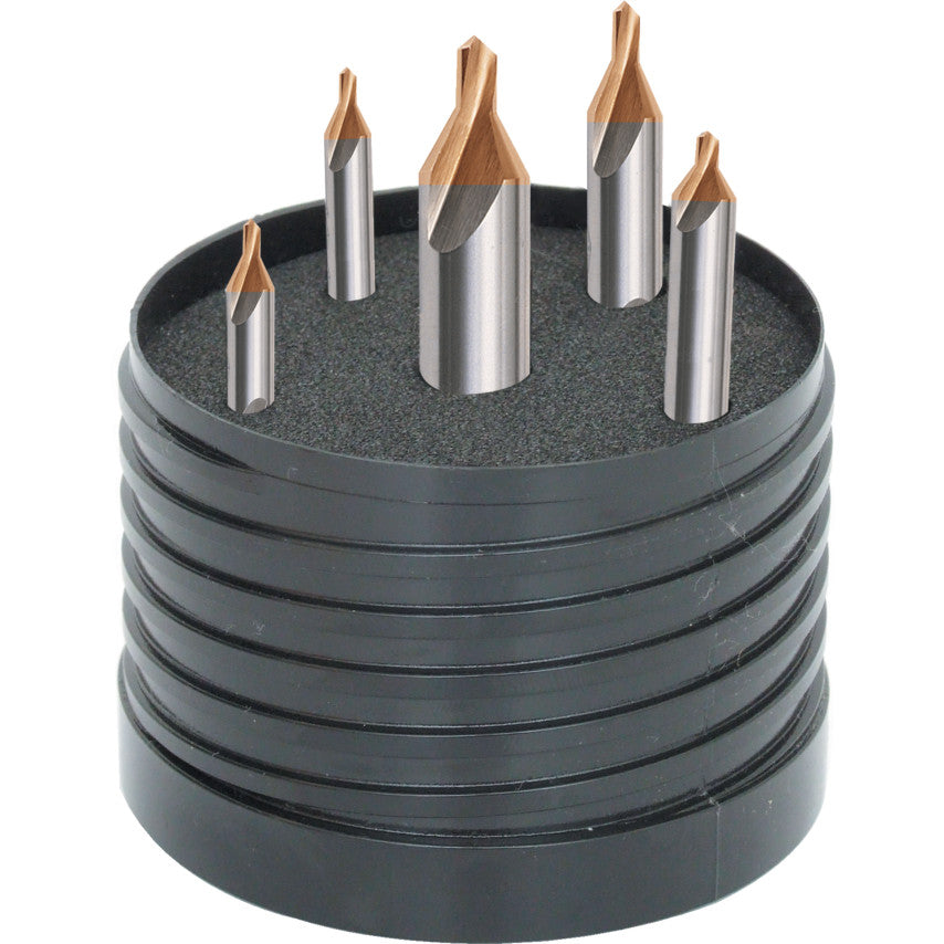 5 - 12.5 มิล HSS CENTRE DRILL SET Tin TIPPED 5PC