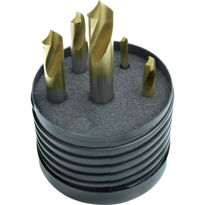 4 - 12 มิล 90DEG SPOTTING DRILL SET TiN TIPPED 5PC