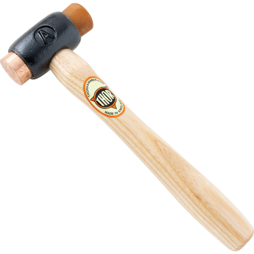 03-210 COPPER/RAWHIDE HAMMERSIZE-1 (WOOD HANDLE)