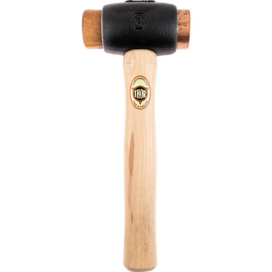 03-214 COPPER/RAWHIDE HAMMERSIZE-3 (WOOD HANDLE)