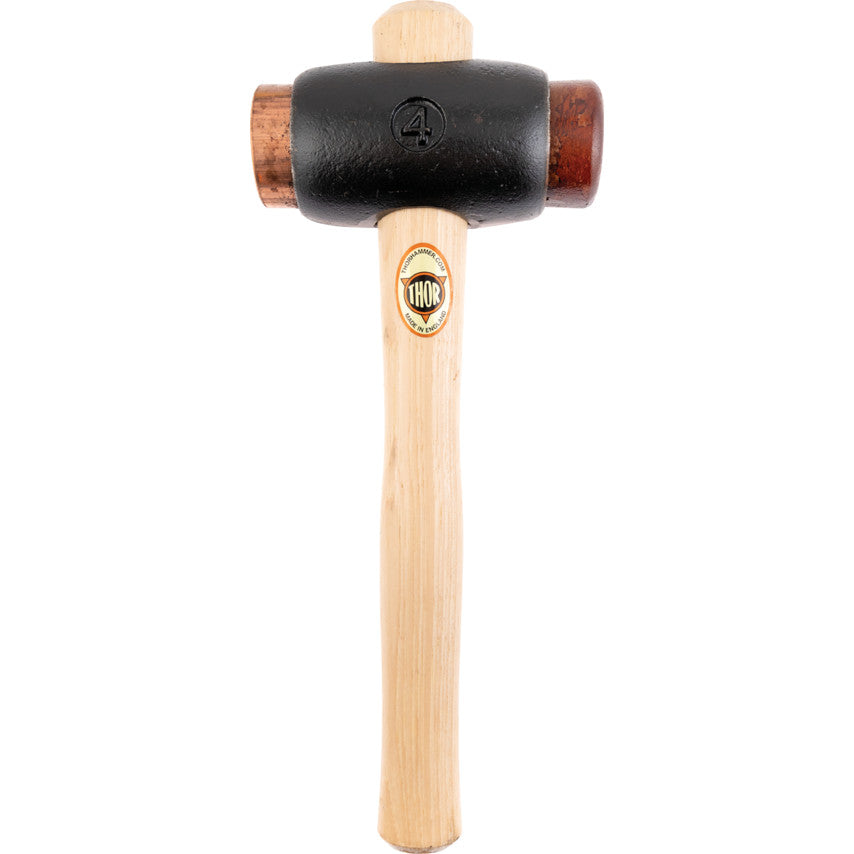 03-216 COPPER/RAWHIDE HAMMERSIZE-4 (WOOD HANDLE)