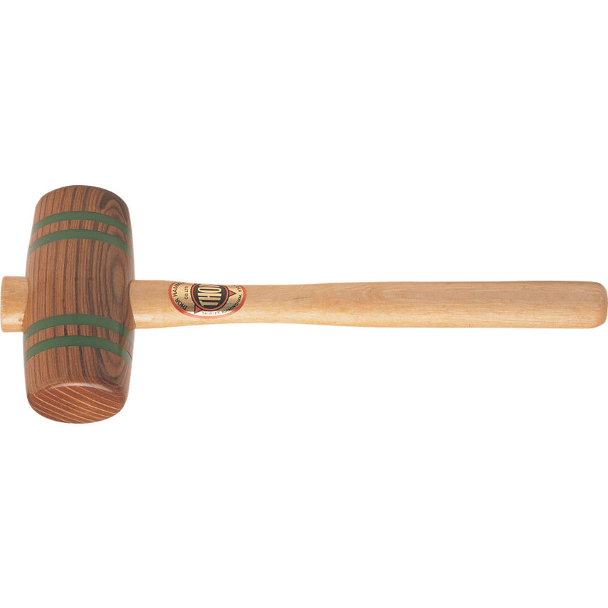 62-8050 BARREL SHAPED COMPRESSEDHARDWOOD MALLET (WOOD HANDLE)